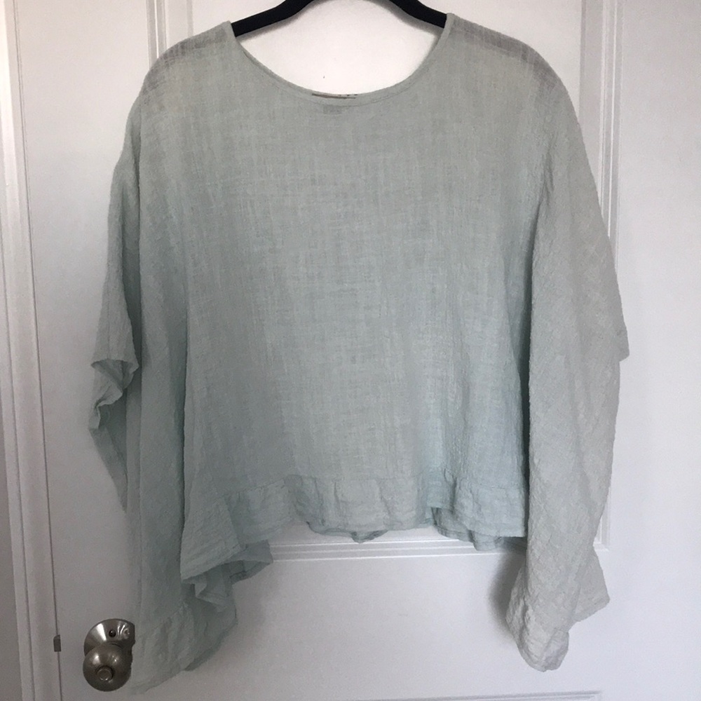 Anthropologie ruffle shirt